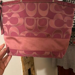 Coach pink medium bag